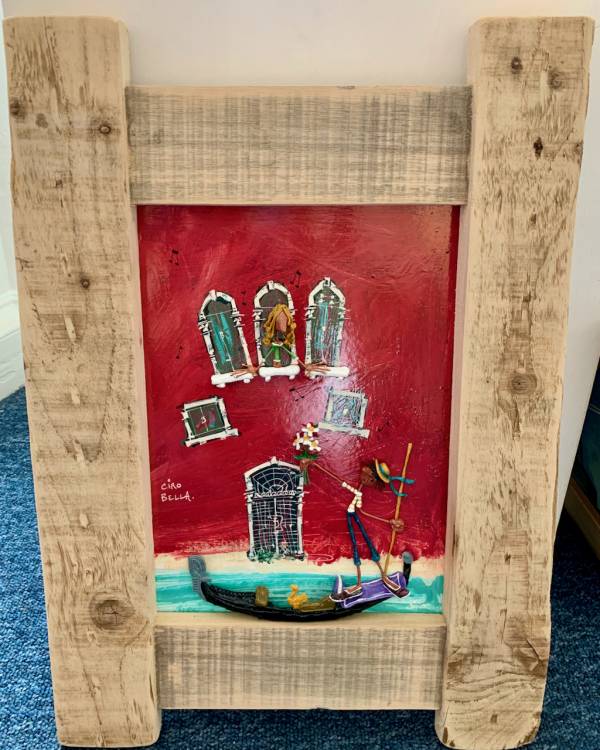 - on Acrylic, Painting by Dino De Zorzi, measuring 59 x 41 cm (H x W) £440